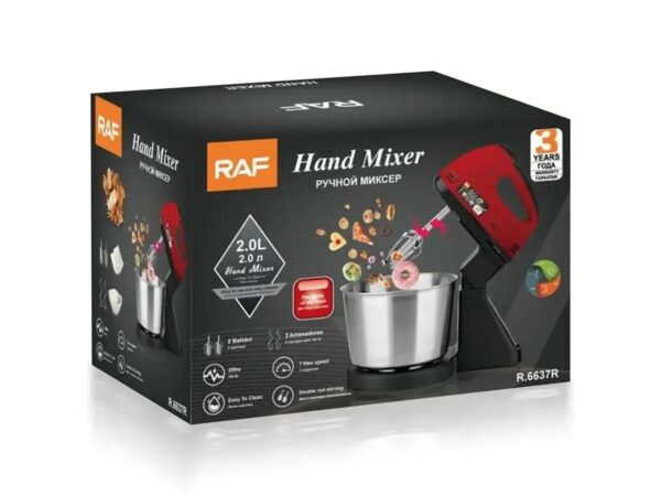 Mixer de mana RAF, 270w, 7 viteze, 2L