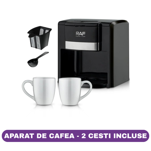 Aparat de Cafea RAF 650W – 2 Căni Ceramice