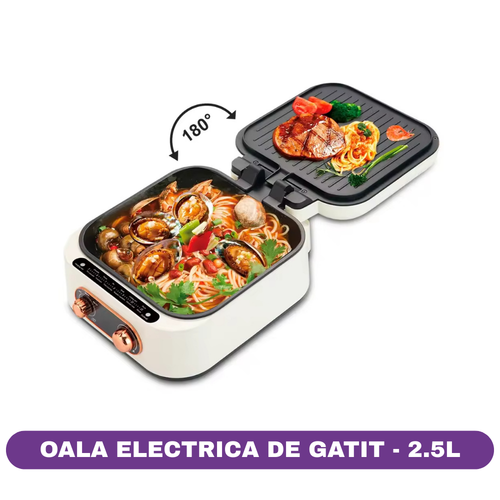 Oala de gatit RAF 3 in 1, 1800Wm 11 functii, utilizare dubla simultana