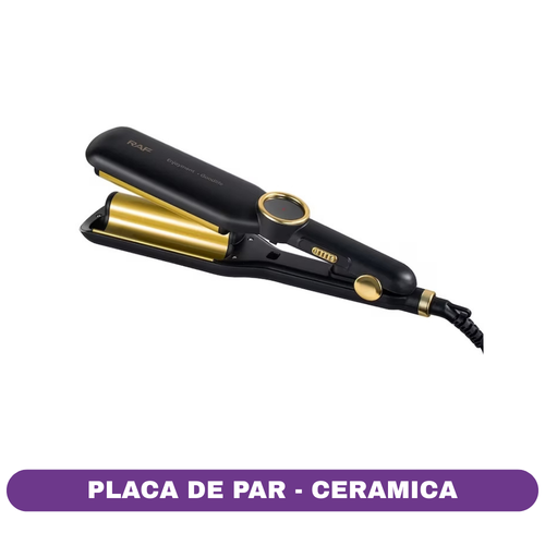 Placa de indreptat parul RAF, placi ceramice, temperatura reglabila