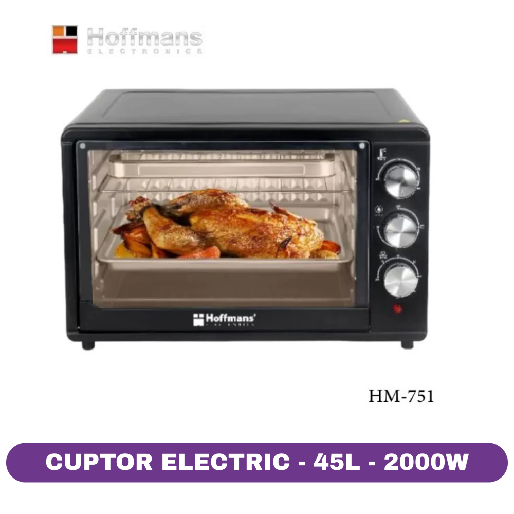 Cuptor Electric Hoffmans HM-751, 45L, 2000W