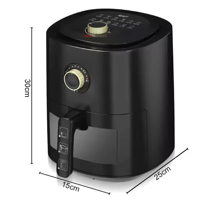 Friteuza cu aer cald RAF, 2400W, 6L, control analogic