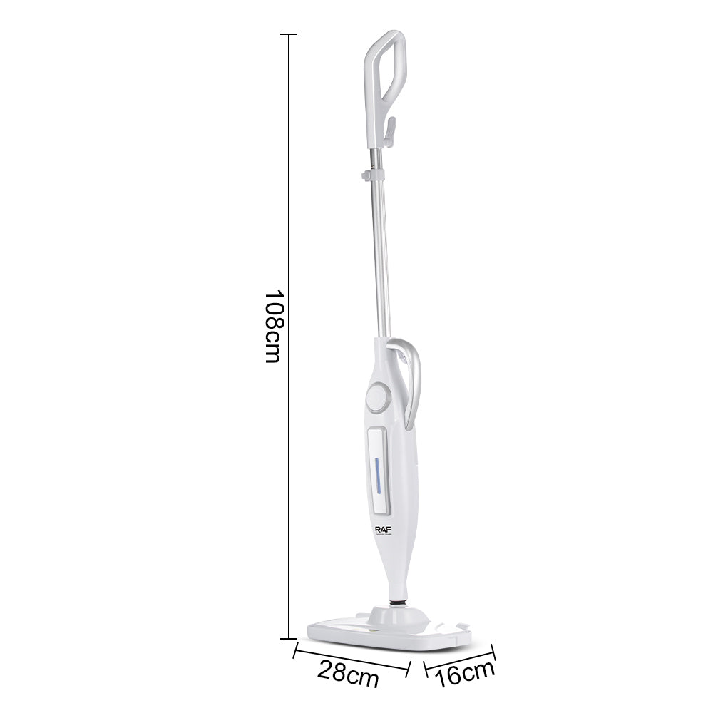 Mop electric cu abur multifuncțional, 1250W, curățare și dezinfectare cu abur sub presiune, rezervor 330 ml, încălzire rapidă, design portabil, accesorii multiple pentru toate suprafețele