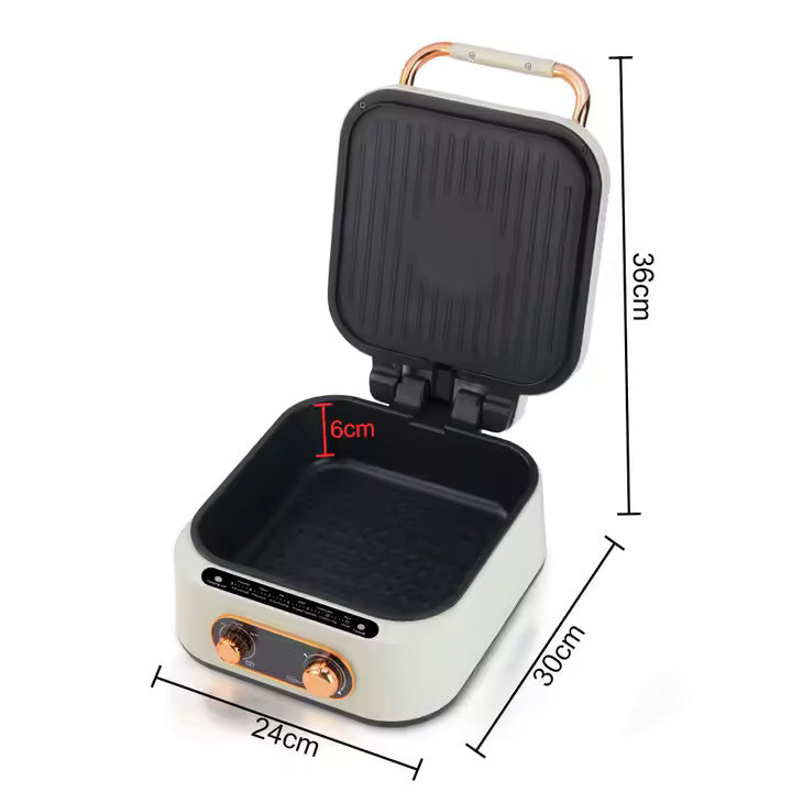 Oala de gatit RAF 3 in 1, 1800Wm 11 functii, utilizare dubla simultana