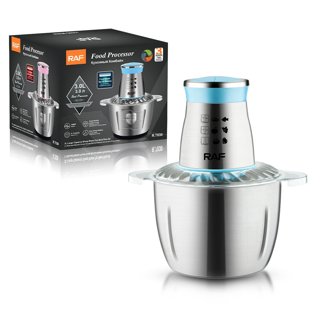 Tocator cu Bol de Inox 3L, RAF, R.7030, 4 Lame Inox