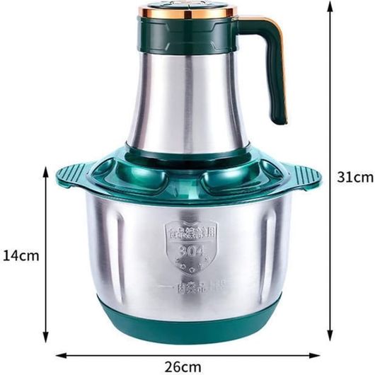 Tocator electric inox Hoffmans, 5L, 1800W, 6 lame de otel