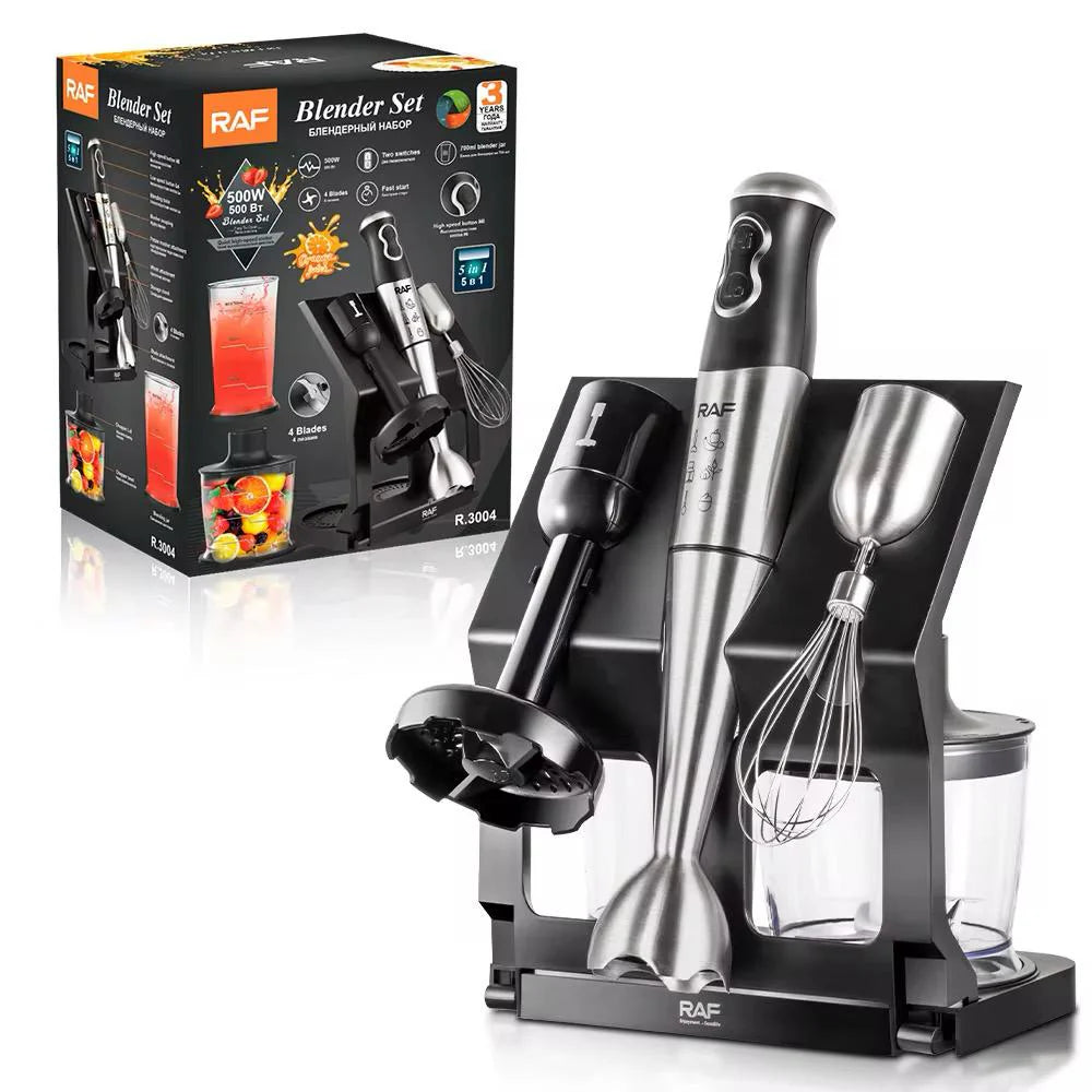 Blender Profesional 5 in 1 RAF R.3008, 500W, 4 lame