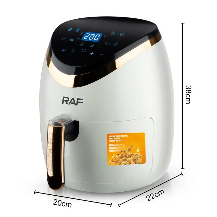 Friteuza RAF Air Fryer 6L, 2400W cu display digital