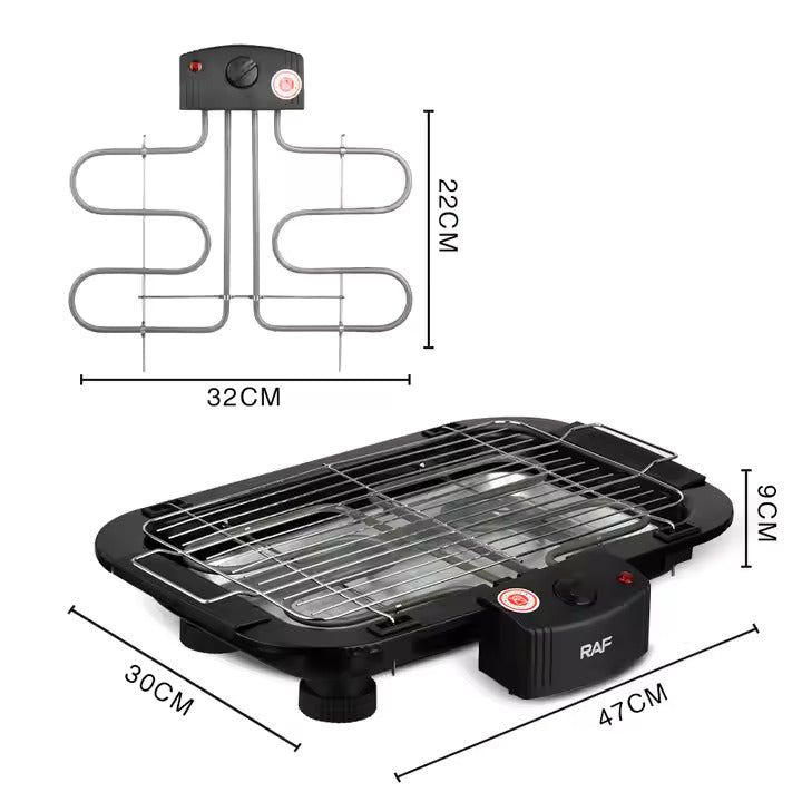Gratar Electric RAF 2000w, 5 trepte de temperatura