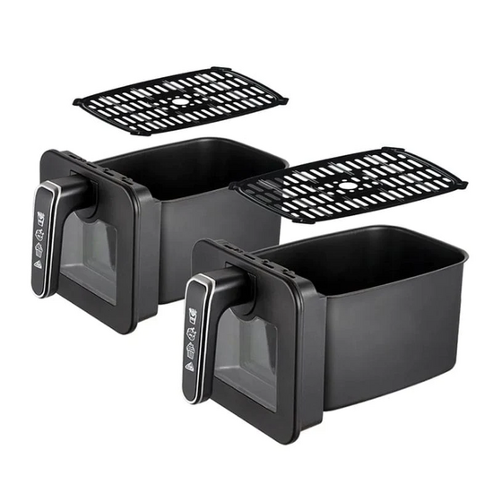 Friteuză RAF Air Fryer Dual, 9L, 2200W, Smart Sensing & Cântărire Inteligentă