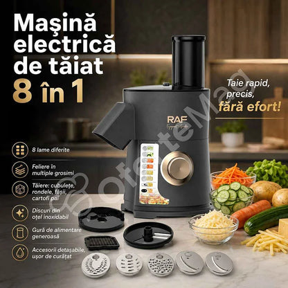 Mașină Electrică pentru Legume, Fructe și Ingrediente RAF 8-în-1