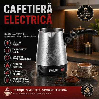 Cafetieră Electrică RAF, 500W, Corp Inox