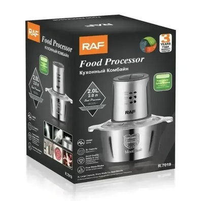 Tocator cu bol de inox RAF, 2L, 1000W