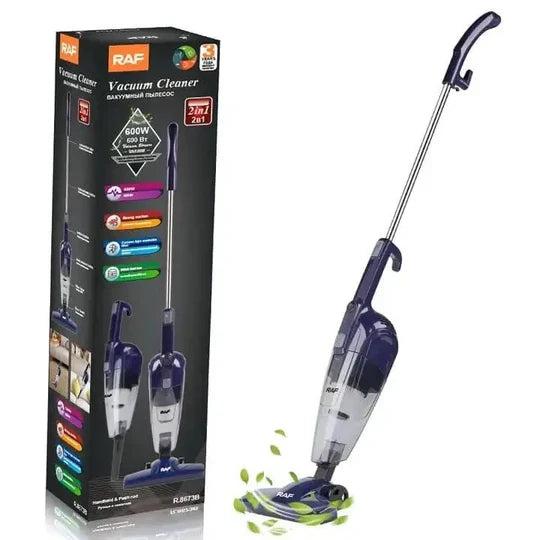 Aspirator Vertical 2 în 1 RAF.8673B cu Filtru HEPA, 600W