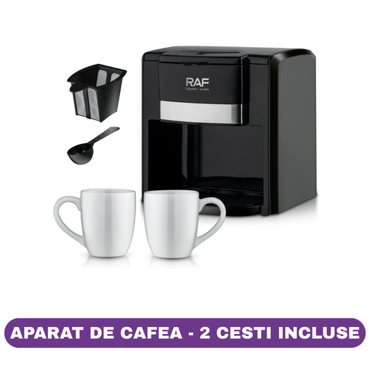 Aparat de Cafea RAF 650W – 2 Căni Ceramice