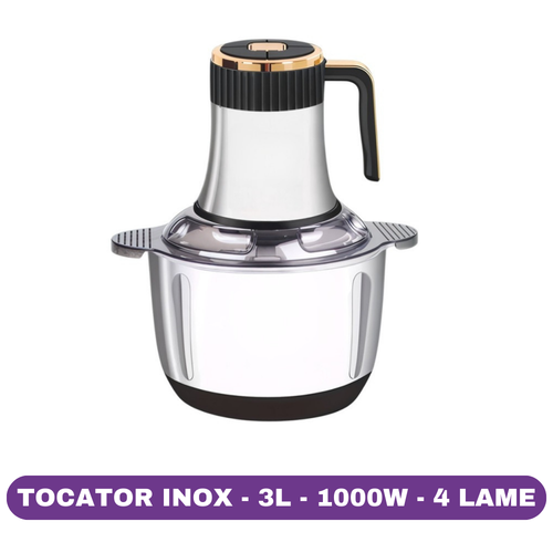 Tocator Electric Inox, 3L, 1000W, 4 Lame
