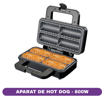 Aparat Electric pentru 4 Rulouri cu Cârnați sau Plăcinte Umplute RAF R529, 800W