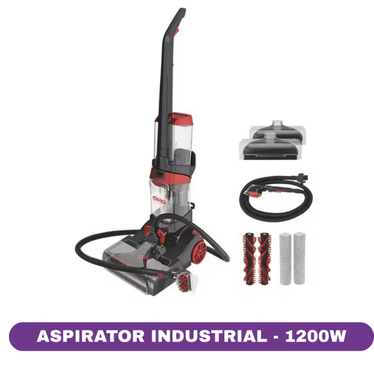 Aspirator profesional Hoffmans HM-8807, spalare cu abur, 2.1L+1.6L