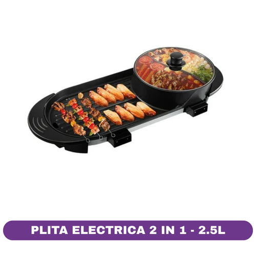 Plită Electrică 2 în 1 RAF R5413 1800 W, 2.5 L
