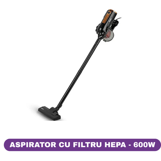 Aspirator RAF R.8672 cu Filtru HEPA, 600W, cu accesorii