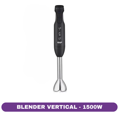 Blender Vertical de Mână RAF R780, 1500W, 12000RPM, Inox