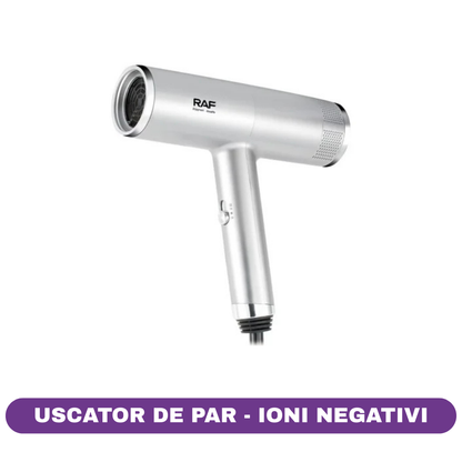 Uscator de par cu Ioni Negativi RAF R474, 1600W, 2 trepte