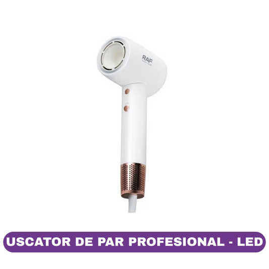 Uscator de par RAF R423, 1600w, 3 trepte temperatura, Cap magnetic de precizie