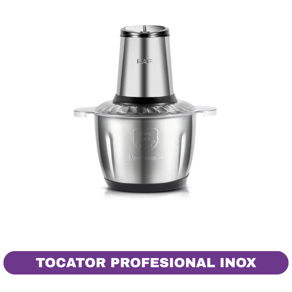Tocator inox, 1000-4800W, 4-6 lame otel, 2-3 trepte de viteza