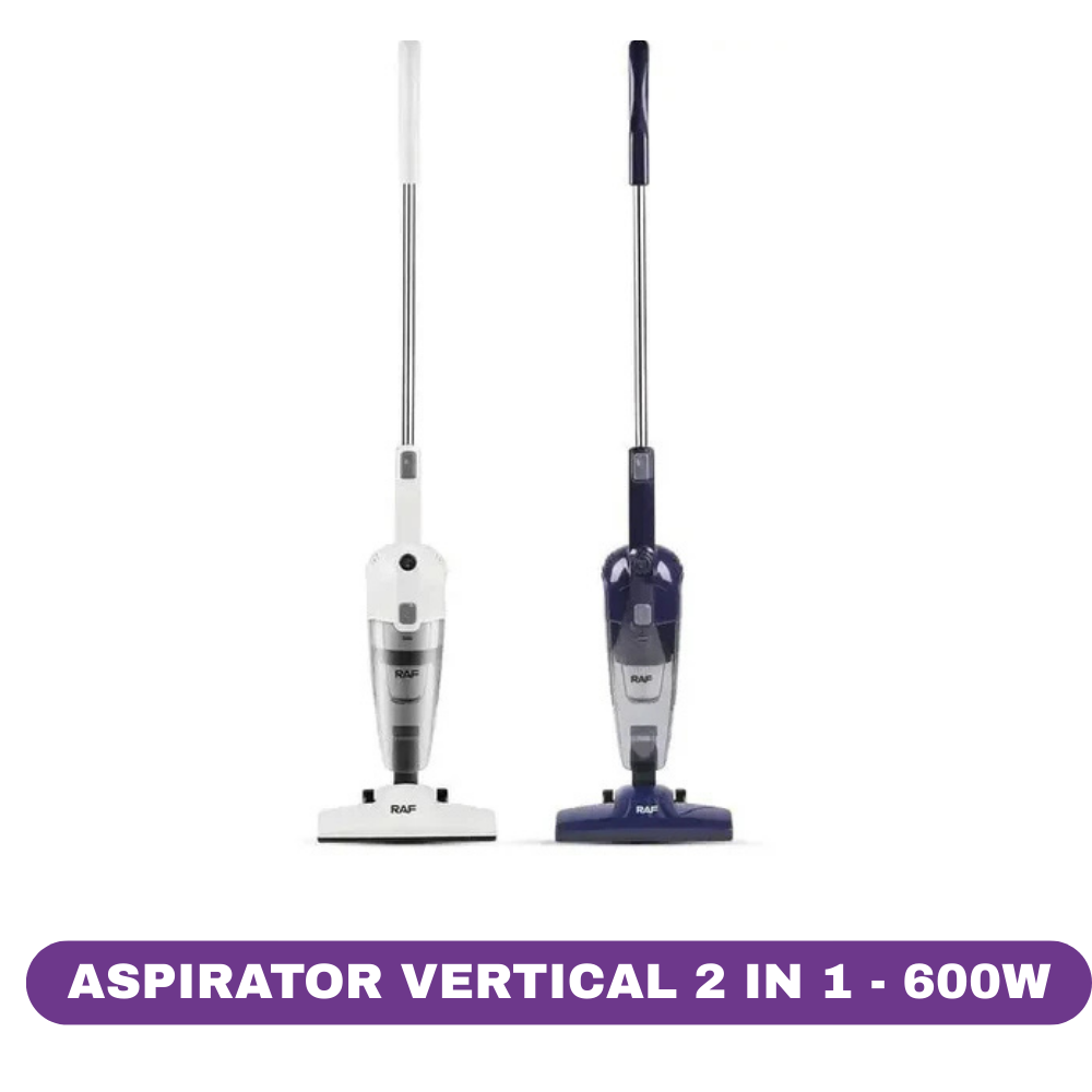 Aspirator Vertical 2 în 1 RAF.8673B cu Filtru HEPA, 600W