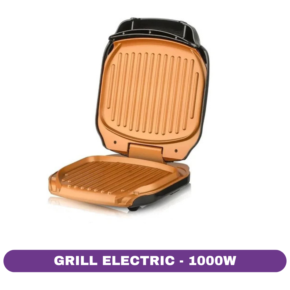Grătar Electric RAF R522 – 1000W, Plăci Antiaderente