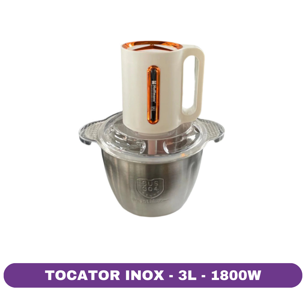 Tocator Electric Inox Hoffmans, 3L, 1800W, 3 viteze