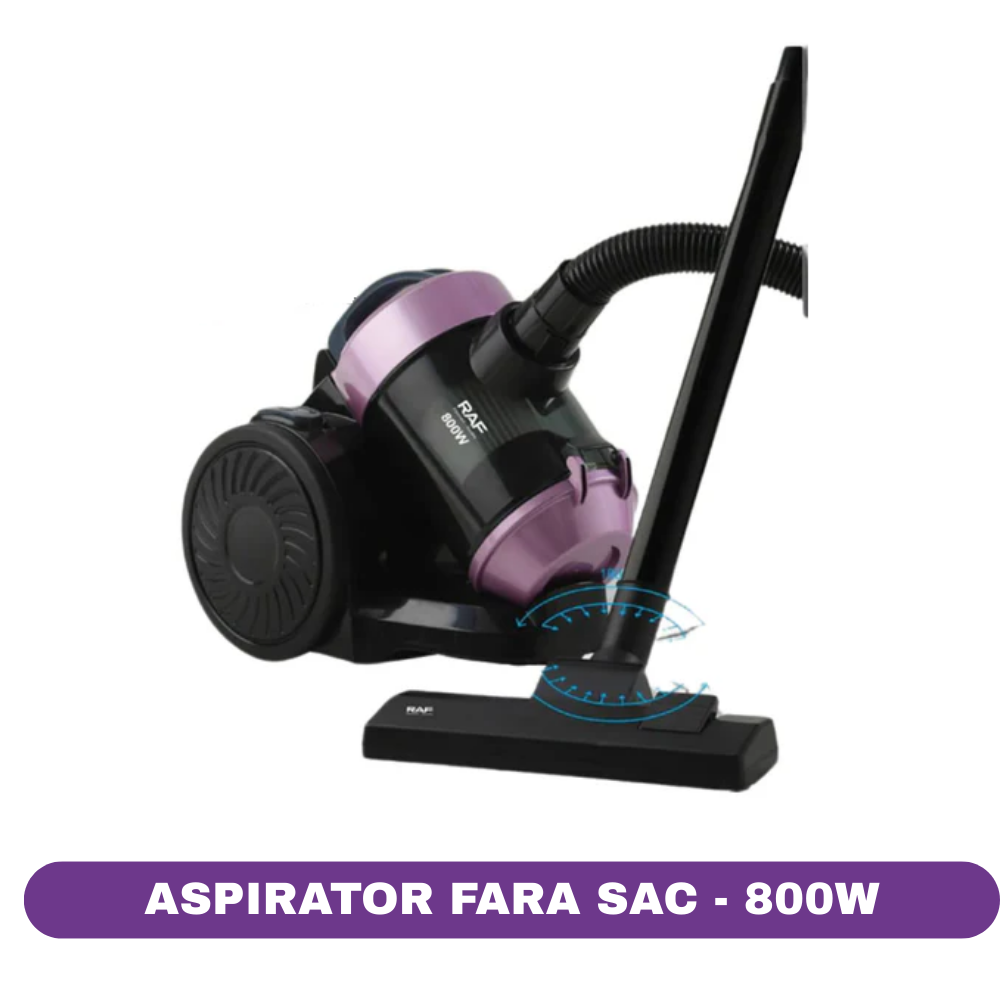 Aspirator fara sac, RAF R8710P, 800W, cu cablu, 3 accesorii