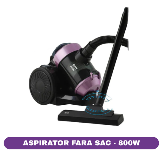 Aspirator fara sac, RAF R8710P, 800W, cu cablu, 3 accesorii
