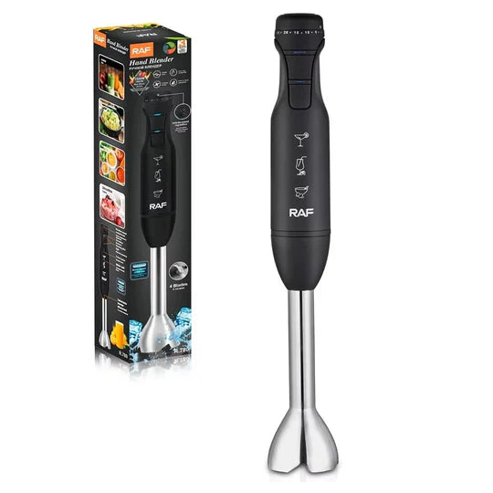 Blender Vertical de Mână RAF R780, 1500W, 12000RPM, Inox