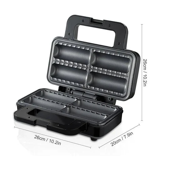 Aparat Electric pentru 4 Rulouri cu Cârnați sau Plăcinte Umplute RAF R529, 800W