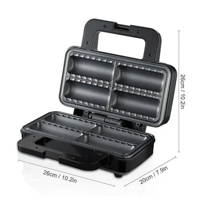 Aparat Electric pentru 4 Rulouri cu Cârnați sau Plăcinte Umplute RAF R529, 800W
