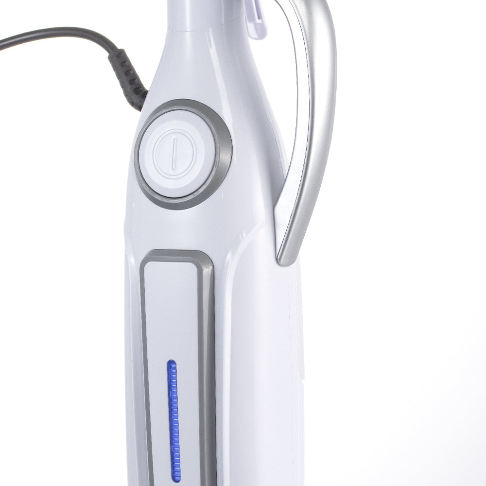 Mop electric cu abur multifuncțional, 1250W, curățare și dezinfectare cu abur sub presiune, rezervor 330 ml, încălzire rapidă, design portabil, accesorii multiple pentru toate suprafețele