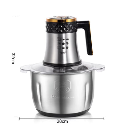 Robot Tocător Electric RAF, inox&sticla, 2000W, 3L, 7 accesorii