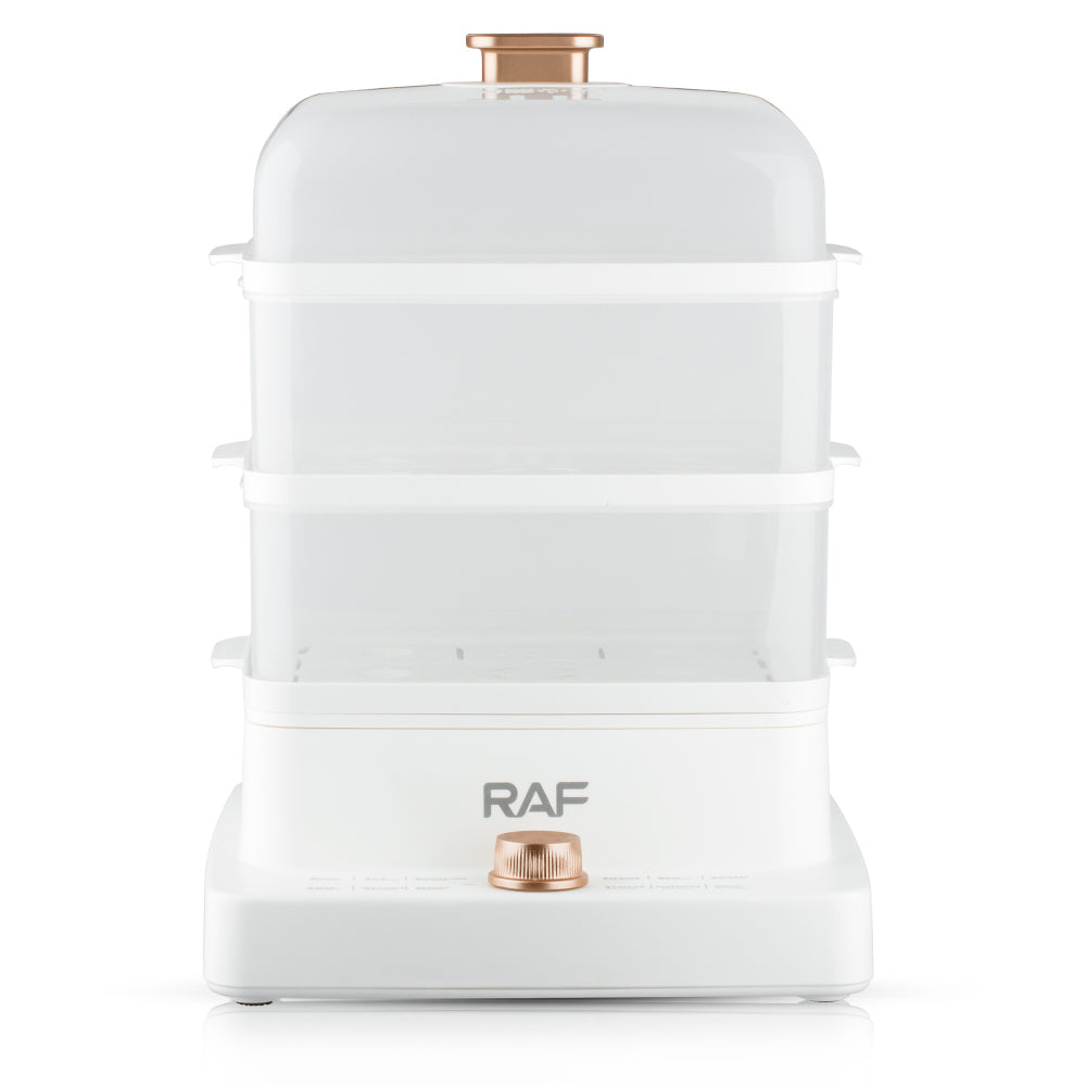 Aparat gatit cu Abur RAF 12L, 3 Nivele, 12 Functii, 1200W (+ Cadou)