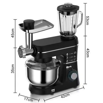 Mixer cu bol multifunctional 5 in 1 RAF, 5.5L, 1400W
