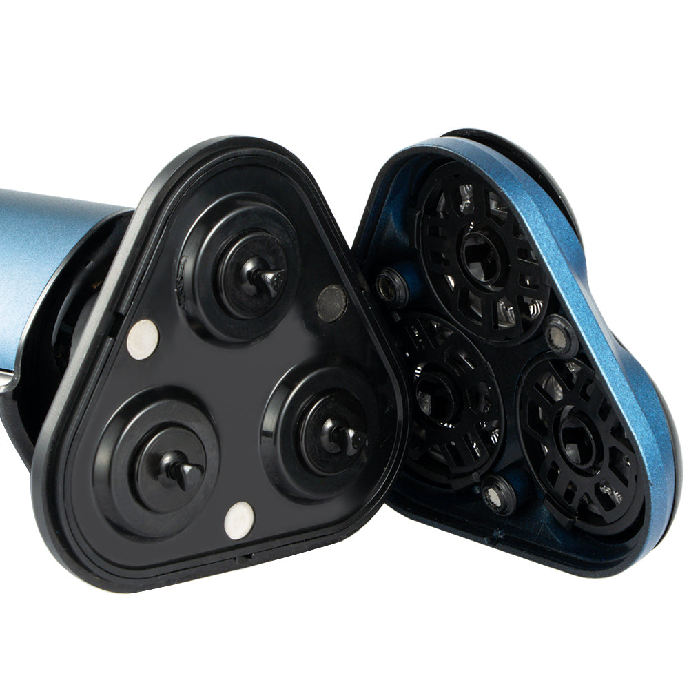 Aparat de ras fără fir, 3 lame Flex & Float, IPX7, încărcare USB, 600 mAh Autonomie, motor silențios, design premium