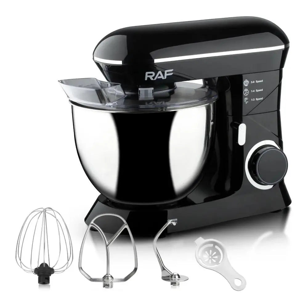 Mixer cu bol RAF 8L R6602, 1400W, 4 accesorii