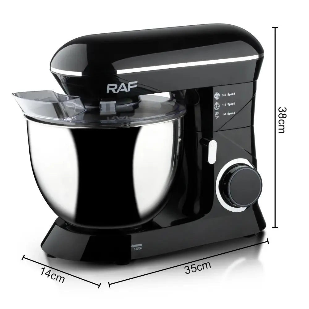 Mixer cu bol RAF 8L R6602, 1400W, 4 accesorii