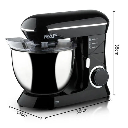 Mixer cu bol RAF 8L R6602, 1400W, 4 accesorii