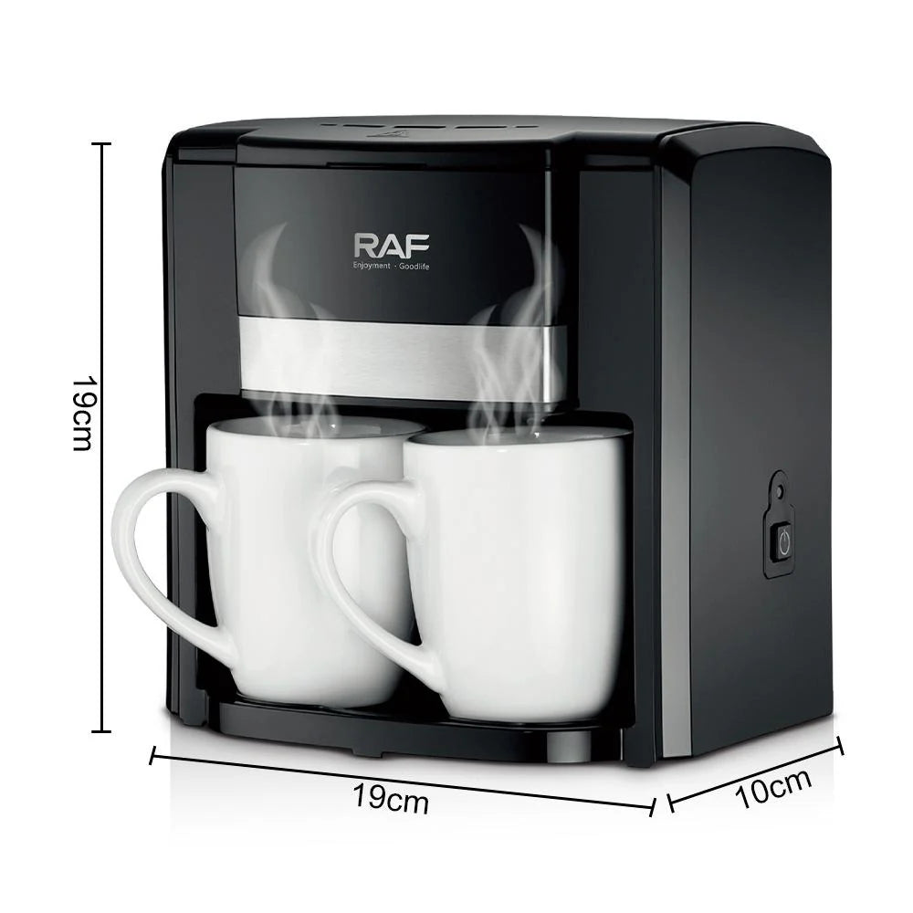 Aparat de Cafea RAF 650W – 2 Căni Ceramice