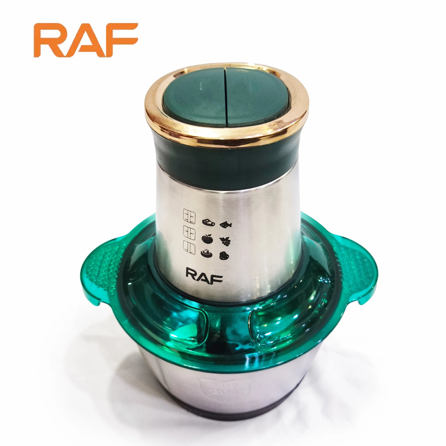 Tocator cu bol de inox RAF, 2L, 1000W