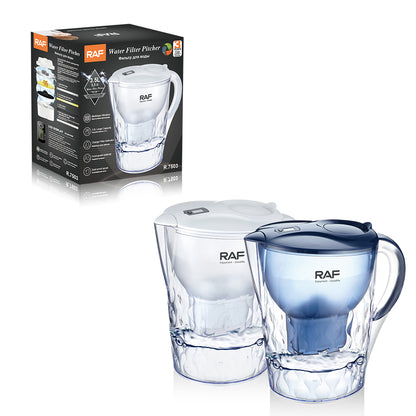 Cană filtrantă RAF pentru apă, 3.5 Litri, cu filtrare multistrat și afișaj LCD