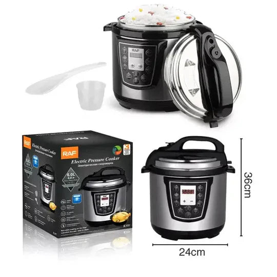 Oală Sub Presiune RAF R.177, 6L, 1000W, multiprogramabilă, inox
