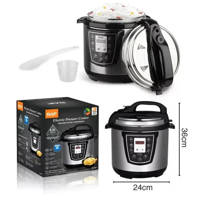 Oală Sub Presiune RAF R.177, 6L, 1000W, multiprogramabilă, inox