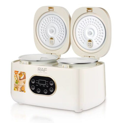 Aparat electric multifunctional, RAF R5419, pentru gatit, 600W, 4L, 14 functii, 2 compartimente
